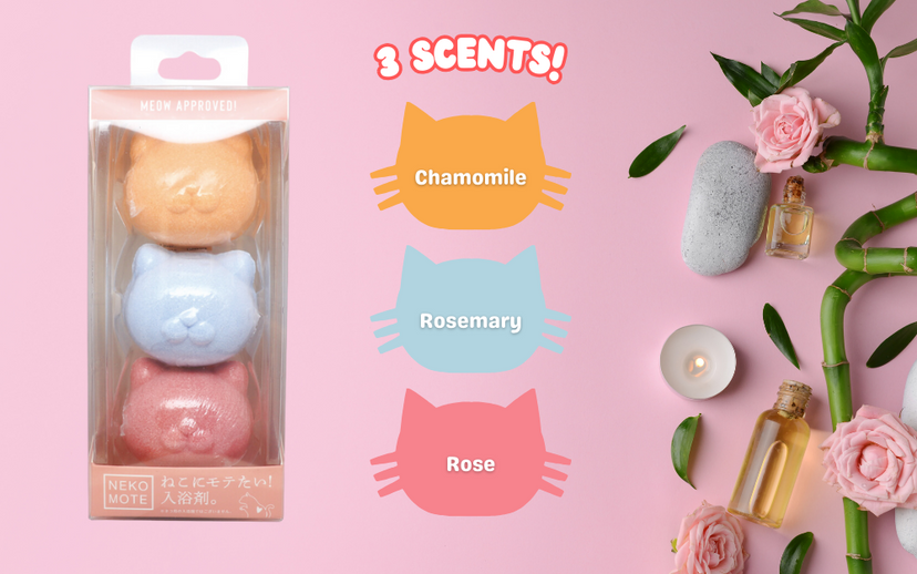 NekoMote Bath Ball Gift Set - Cozy Sweet Choice