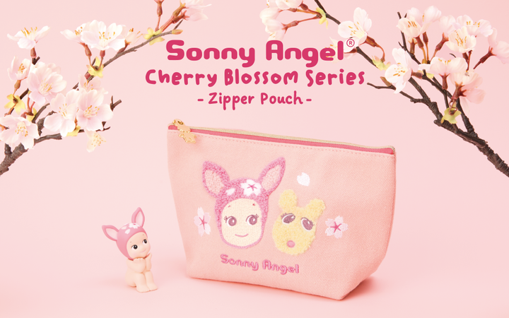 Cherry Blossom Series Zipper Pouch - Desk Display